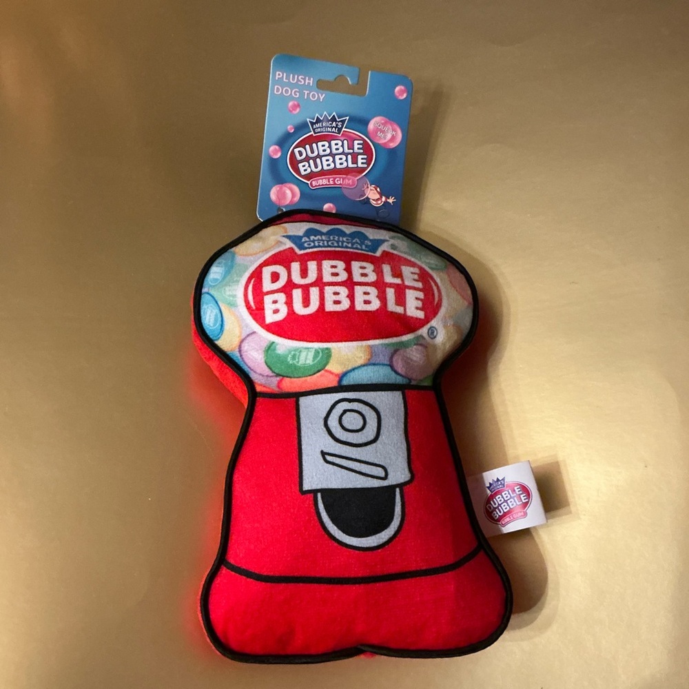 Red Plush Gumball Machine Small Medium Dog Toy